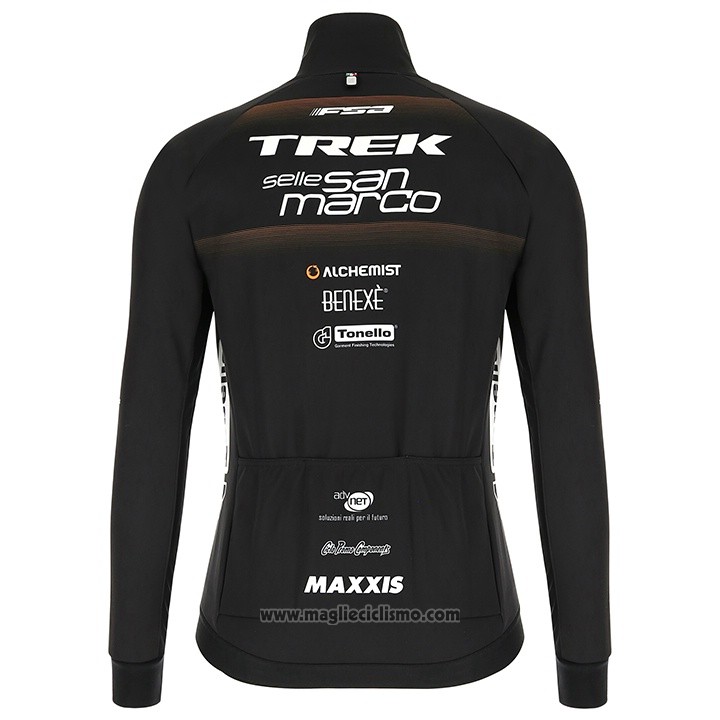 2018 Abbigliamento Ciclismo Trek Selle San Marco Nero Manica Lunga e Salopette